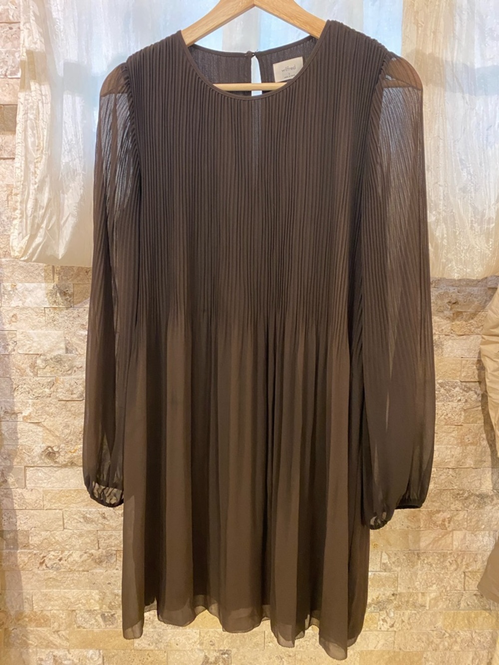 Wilfred Daydreamer Mini Dress | Chocolate - Picture 3 of 9